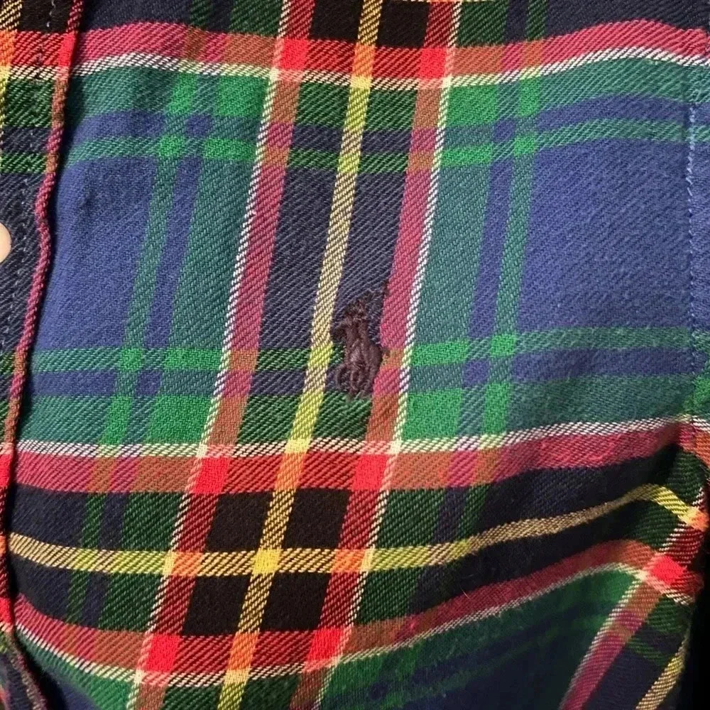 Ralph Lauren Plaid Long Sleeve Button Down Shirt